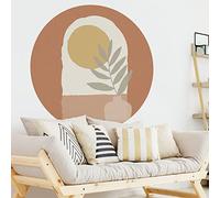 Ambiance Sticker Papel Pintado no Tejido Frescos Gigantes Prepegados - Giornata Di Sole Astratta - Etiqueta Decorativa | H120 x L120 cm