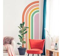 Ambiance Sticker - Papel pintado no tejido pre-encolado (135 x 45 cm), diseño de arco iris