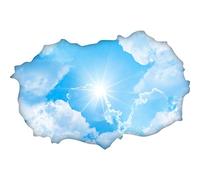 Ambiance Sticker Pegatinas Adhesivas Efecto 3D de Cielo y Sol - Decoración de Pared - Decoración de Pared con el Ojo - Dormitorio y salón - 60 x 90 cm