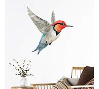 Ambiance Sticker Pegatinas de Origami | Adhesivo colibrí - Decoración de Pared Dormitorio y salón - 40 x 40 cm