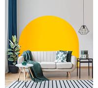 Ambiance Sticker Pegatinas de Pared con Arco para Cabecero de Cama, Papel Tapiz de Semicírculo Grande para Decoración de Sala de Estar y Dormitorio - L58 x H200 - Amarillo Mostaza