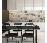 Ambiance Sticker Revestimientos Autoadhesivos para Cocina y Baño Danois - 9 Vinilo Azulejos de 10 x 10 cm