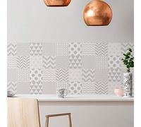 Ambiance Sticker Revestimientos Autoadhesivos para Cocina y Baño Finnois - 9 Vinilo Azulejos de 10 x 10 cm