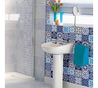 Ambiance Sticker Revestimientos Autoadhesivos para Cocina y Baño Janeiro - 9 Vinilo Azulejos de 10 x 10 cm