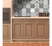 Ambiance Sticker Revestimientos Autoadhesivos para Cocina y Baño Napoli - 9 Vinilo Azulejos de 10 x 10 cm