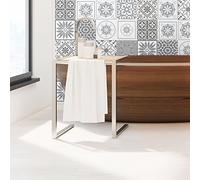 Ambiance Sticker Revestimientos Autoadhesivos para Cocina y Baño Nuances de Gris Cordoba - 9 Vinilo Azulejos de 15 x15 cm