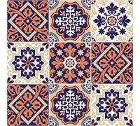 Ambiance Sticker Revestimientos Autoadhesivos para Cocina y Baño Ornement Arabesque - 9 Vinilo Azulejos de 20 x 20 cm