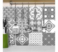 Ambiance Sticker Revestimientos Autoadhesivos para Cocina y Baño Oslo - 9 Vinilo Azulejos de 10 x 10 cm