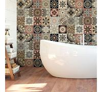 Ambiance Sticker Revestimientos Autoadhesivos para Cocina y Baño Piura - 9 Vinilo Azulejos de 20 x 20 cm
