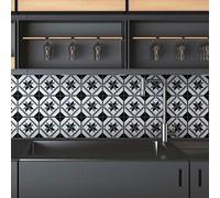 Ambiance Sticker Revestimientos Autoadhesivos para Cocina y Baño Zepetina - 9 Vinilo Azulejos de 20 x 20 cm