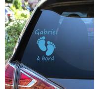 Ambiance Sticker Sand_079+col-inc-alfa019 Pegatinas de Pared, Vinyl, Modèle 11, 45x30cm + 25x20cm