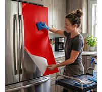 Ambiance Sticker Vinilo Forrar Rollo Láminas Papel Pintado, Adhesivo Muebles Autoadhesivo Impermeable Decorativo para Cocina, Armario, Puerta, Mesa - Tomate Rojo - H60 x L1000 cm