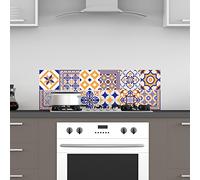 Ambiance Sticker Vinilos Autoadhesivos, Decoración de Paredes, Adhesivos de Azulejos para Baño y Cocina Vintage Original - 12 Vinilo Azulejos de 10 x 10 cm