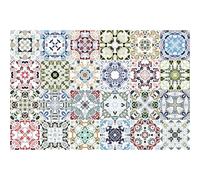 Ambiance Sticker Vinilos Autoadhesivos, Decoración de Paredes, Adhesivos de Azulejos para Baño y Cocina Ornements Anciens - 24 Vinilo Azulejos de 15 x 15 cm