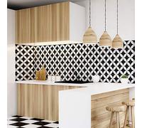 Ambiance Sticker Vinilos Autoadhesivos, Decoración de Paredes, Adhesivos de Azulejos para Baño y Cocina Benigno - 30 Vinilo Azulejos de 20 x 20 cm