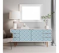 Ambiance Sticker Vinilos Autoadhesivos, Decoración de Paredes, Adhesivos de Azulejos para Baño y Cocina Azulejos para Muebles Almodovar - 60 Vinilo Azulejos de 20 x 20 cm