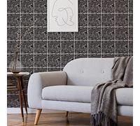 Ambiance Sticker Vinilos Autoadhesivos, Decoración de Paredes, Adhesivos de Azulejos para Baño y Cocina Azulejos de Cemento Guilina - 30 Vinilo Azulejos de 10 x 10 cm