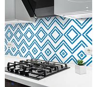 Ambiance Sticker Vinilos Autoadhesivos, Decoración de Paredes, Adhesivos de Azulejos para Baño y Cocina Azulejos de Cemento Fiora - 24 Vinilo Azulejos de 10 x 10 cm