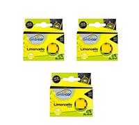 AMBICAR - Recambios para ambientador eléctrico COCHE o CASA. Pack Nº5 (3 recambios LIMONCELLO) Esencias Naturales SIN Alcohol ni Químicos. Aromas para difusor - Fragancia fresca de LIMÓN