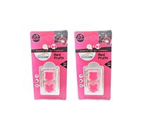 AMBICAR - Set 2 Recambios o Recargas Aromáticas para Ambientador de Coche. No incluye Difusor Eléctrico. Esencias Naturales 0% Alcohol. Fragancia de fresa - Frutos Rojos. Aroma RED FRUITS
