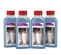 AmbiClean Limpiador universal de espuma de leche, sistema de leche, espumador de leche, fabricado en Alemania, para Jura, Siemens, Delonghi, Krups, Melitta, Bosch, etc. 4 x 250 ml