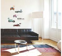 Ambience Live AMB-0078 Pegatinas de Pared, Vinilo, Multicolores, 40 x 40 cm