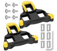 Ambienden Calas SPD para Pedales MTB De MontañA | Calas Flotantes para Pedales Bicicleta De 6° Compatibles con Los Sistemas SH10/SH11/SH12/PC para Ciclismo De Carretera Al Aire Libre(Amarillo)