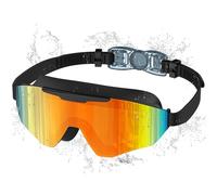 Ambienden Gafas de Natación Niño, Anti-empañamiento & UV, Campo Visual Amplio, Ajuste Rápido, Sellado de Silicona, Gafas Natación Unisex 3-14 Años, DD-ORBK