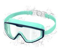 Ambienden Gafas de Natación Niño con Anti-Vaho y UV, Visión Panorámica, Ajuste 1 Botón, Sello de Silicona, Unisex para 3-12 Años, GR2