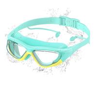 Ambienden Gafas Natación Niño - Anti-Vaho HD, Protección UV, Ajuste Rápido, Juntas de Silicona, Unisex Gafas Natacion de 6-14 Años, Green-Yellow