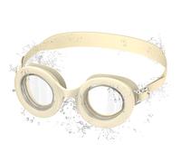 Ambienden Gafas Natación Niño Gran Angular, Antivaho y UV, Ajuste Rápido, Sello Silicona, Unisex Niños 3-10 Años, Beige