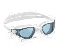 Ambienden Gafas Natación para Niños, HD 180° Gran Angular de Visión Gafas de Natación para 3-14 Años, Antivaho, Protección UV, Ajuste Rápido, Sello de Silicon, Gafas Piscina Unisex, White