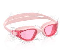 Ambienden Gafas Natación para Niños, HD 180° Gran Angular de Visión Gafas de Natación para 3-14 Años, Antivaho, Protección UV, Ajuste Rápido, Sello de Silicona, Gafas Piscina Unisex, Pink