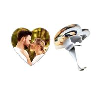 Ambientador acrílico personalizado para coche, decoración de coche (forma de corazón, pequeño)