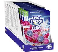 Ambientador activo para inodoro con aroma fresco de flores, paquete de 10 unidades, para limpieza en cada enjuague, piedras aromáticas para un aroma fresco y duradero, con efecto antical del 50%