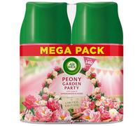 Ambientador automático Air Wick Freshmatic, recargas en aerosol, neutralizador de olores, ambientador de baño y habitación, fragancia: Peony Garden Party, 2 recambios de 250 ml, dura hasta 140 días