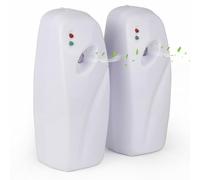 Ambientador automático en aerosol (2 unidades) ambientador automático montado en la pared/independiente para uso doméstico y comercial, dispensador automático de pulverización para baño, ajuste de