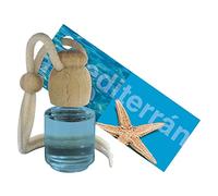 Ambientador coche para colgar Naturfragance Aroma Mediterráneo de la marca Flower, Difusor Natural para Vehículos, 8 ml, Pack de 2, Multicolor