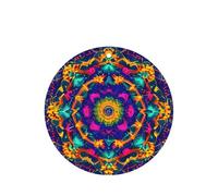 Ambientador colgante con patrón de mandala, tarjetas redondas de fragancia de lavanda para interior de automóviles, paquete de 10/24 tarjetas