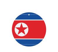 Ambientador colgante de bandera de Corea del Norte - Juego de 6 difusores perfumados, desodorante adecuado para coches, hogares y armarios
