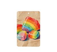 Ambientador colgante de coche con estampado de caramelo arcoíris, paquete de 6 ambientadores de coche con aroma a lavanda para coche y hogar