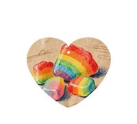 Ambientador colgante de coche con estampado de caramelo arcoíris, paquete de 6 ambientadores de coche con aroma a lavanda para coche y hogar