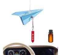 Ambientador colgante de coche, modelado de avión de papel, reutilizable, adornos para automóvil, colgante de perfume, colgante de aromaterapia para familiares, amigos, colegas
