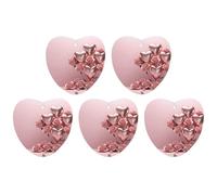 Ambientador colgante de corazón de globo rosa para coche, paquete de 5 hojas colgantes perfumadas para automóvil, hogar, decoración interior de automóvil, forma de amor, estilo blanco