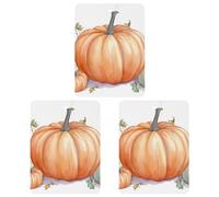 Ambientador colgante de incienso para coche, diseño de calabazas de acuarela, paquete de 3 hojas colgantes perfumadas para automóvil, hogar, decoración interior de automóviles