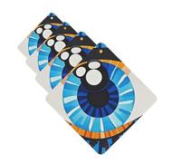 Ambientador colgante para coche, 4 unidades, con tarjetas perfumadas, ambientador de larga duración, anti-mal de ojo, para hombres y mujeres.