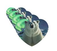 Ambientador colgante para coche, 4 unidades, con tarjetas perfumadas, ambientador de larga duración, diseño de aurora boreal, oso polar, para hombre y mujer.