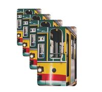 Ambientador colgante para coche, 4 unidades, con tarjetas perfumadas, ambientador de larga duración, ideal para el tranvía de Lisboa, para hombres y mujeres.