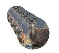 Ambientador colgante para coche, 4 unidades, con tarjetas perfumadas, de larga duración, con motivos de animales salvajes, ciervos, para hombres y mujeres.