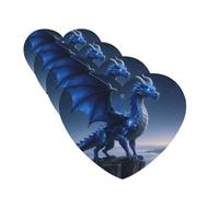 Ambientador colgante para coche, 4 unidades, tarjetas perfumadas, ambientador de larga duración, diseño de dragón al borde del acantilado, tabletas para coche para hombres y mujeres.